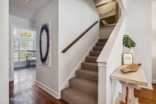 105 Teal Nest Ct, Ponte Vedra Beach, FL 32082 - stairway featuring wood finished floors