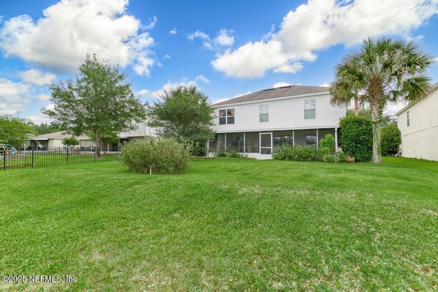 76146 Long Leaf Loop, Yulee, FL 32097 - back of property featuring a sunroom