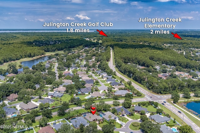 253 Bell Branch Ln, Saint Johns, FL 32259 - aerial view of property's location with a forest