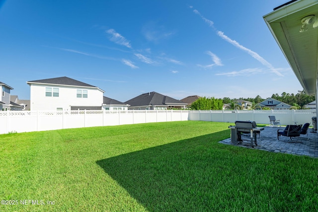 50 Tartan Ct, Saint Augustine, FL 32092 - fenced backyard with a patio and a residential view