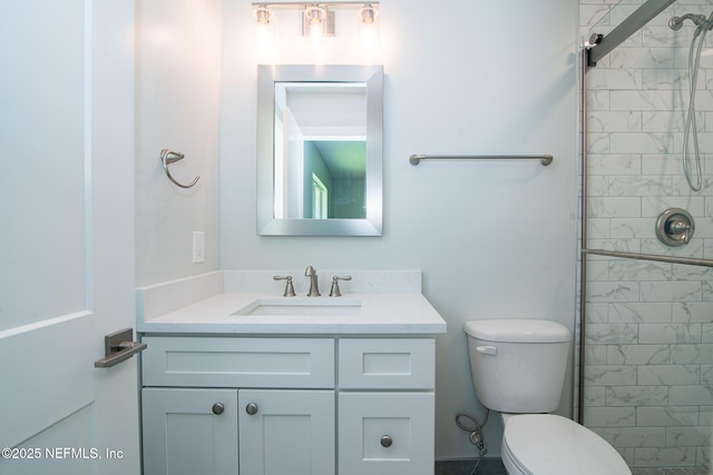 7038 Holiday Hill Ct, Jacksonville, FL 32216 - bathroom featuring vanity and a tile shower