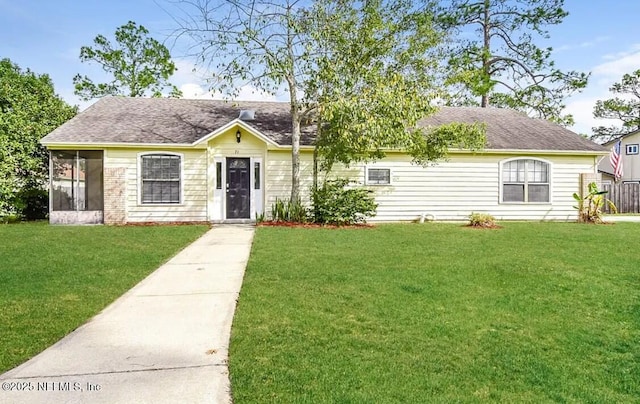 71 Naugatuck Dr, Jacksonville, FL 32225 - single story home with a front yard and roof with shingles