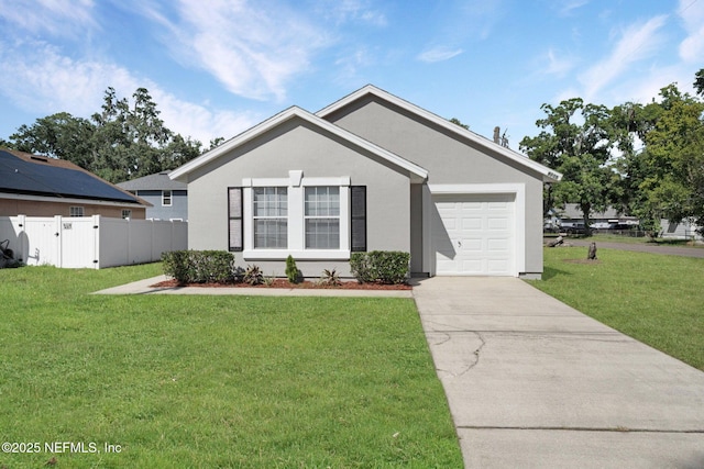 9209 Jefferson Ave, Jacksonville, FL 32208 - single story home with concrete driveway, an attached garage, and stucco siding