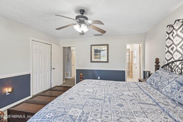 6405 Simca Dr, Jacksonville, FL 32277 - bedroom featuring wood finished floors, a ceiling fan, and a closet