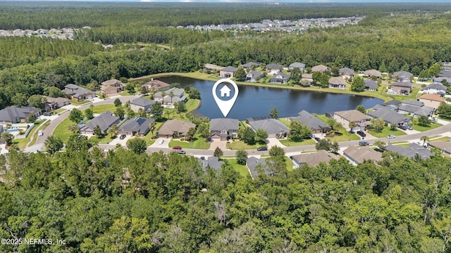 738 W Kings College Dr, Fruit Cove, FL 32259 - aerial view of property's location with nearby suburban area
