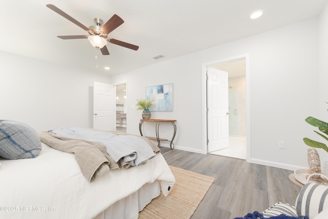 380 Jefferson Rd, Jacksonville, FL 32225 - bedroom with wood finished floors, recessed lighting, and a ceiling fan