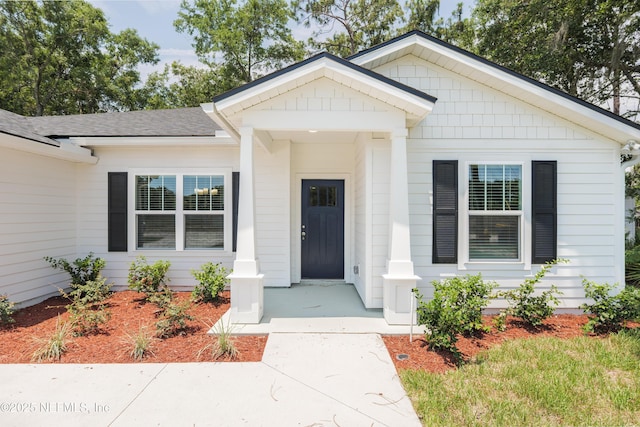 380 Jefferson Rd, Jacksonville, FL 32225 - entrance to property featuring a shingled roof