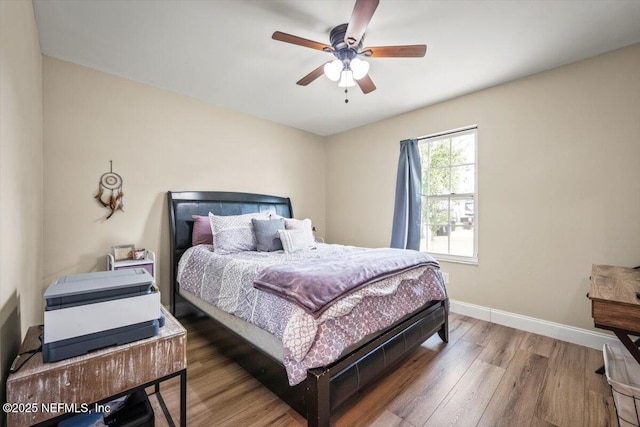 2168 Minorcan St, Middleburg, FL 32068 - bedroom with wood finished floors and ceiling fan