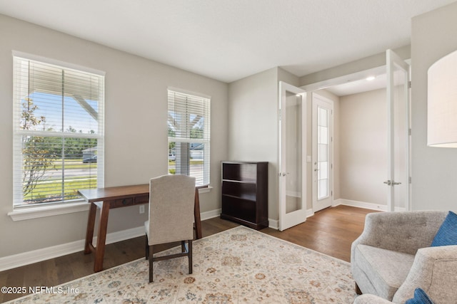 613 Witty Banter Ct, Yulee, FL 32097 - home office with healthy amount of natural light and wood finished floors