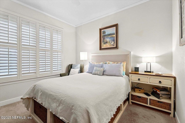 201 S Ocean Grande Dr Unit 104, Ponte Vedra Beach, FL 32082 - bedroom with carpet flooring and ornamental molding
