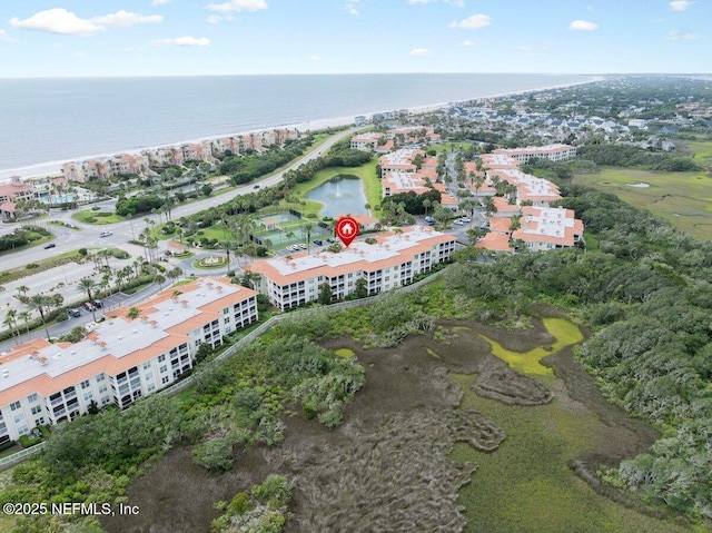201 S Ocean Grande Dr Unit 104, Ponte Vedra Beach, FL 32082 - aerial view of property and surrounding area featuring a nearby body of water and apartment complex / building
