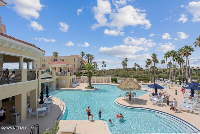 201 S Ocean Grande Dr Unit 104, Ponte Vedra Beach, FL 32082 - community pool featuring a patio