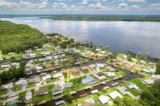 118 Magnolia Dr, East Palatka, FL 32131 - aerial perspective of suburban area featuring a large body of water