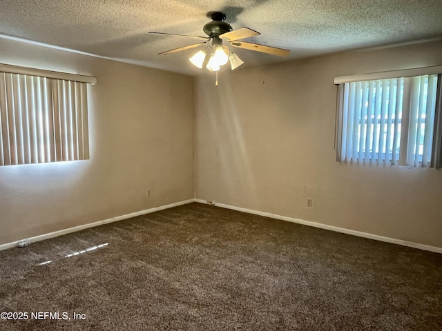 118 Magnolia Dr, East Palatka, FL 32131 - unfurnished room with ceiling fan, carpet floors, and a textured ceiling
