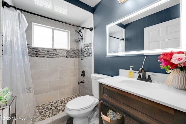 2875 Majestic Oaks Ln, Green Cove Springs, FL 32043 - full bathroom featuring vanity and a tile shower