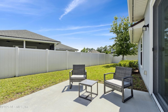 86180 Tranquil Ct, Yulee, FL 32097 - fenced backyard with a patio