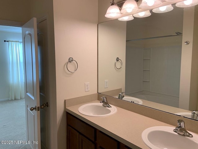 13312 Low Tide Way, Jacksonville, FL 32258 - bathroom with double vanity and bathing tub / shower combination