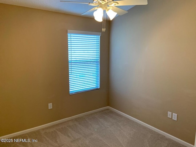 13312 Low Tide Way, Jacksonville, FL 32258 - empty room with a ceiling fan and light colored carpet