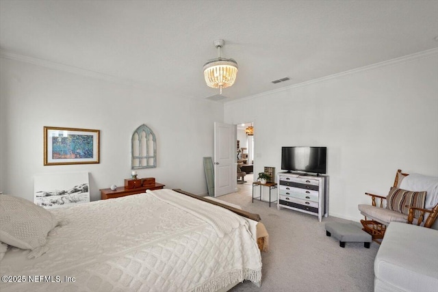 75013 Pondside Ln, Yulee, FL 32097 - bedroom featuring carpet flooring and ornamental molding