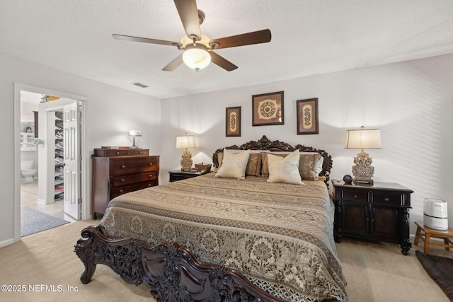 1208 Kyle Way S, Saint Johns, FL 32259 - bedroom with carpet floors, ceiling fan, and connected bathroom