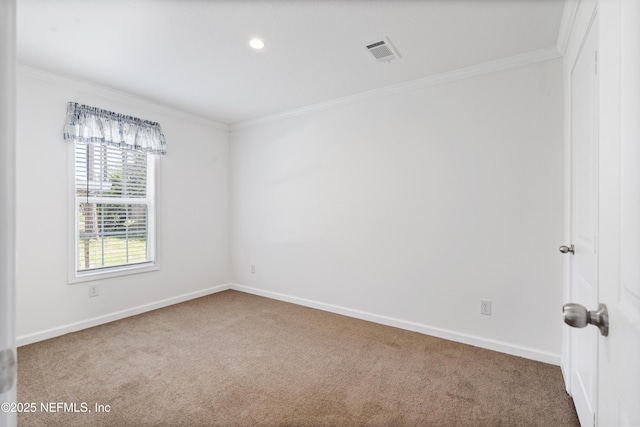 2254 Stauffer Rd, Green Cove Springs, FL 32043 - carpeted empty room featuring crown molding and recessed lighting