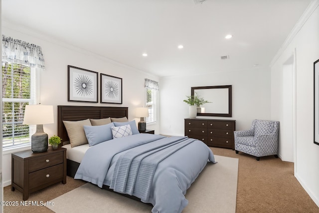 2254 Stauffer Rd, Green Cove Springs, FL 32043 - bedroom with carpet, crown molding, and recessed lighting