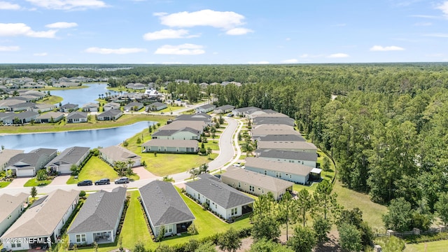 985 Rustic Mill Dr, Saint Augustine, FL 32092 - aerial perspective of suburban area with a heavily wooded area and a large body of water
