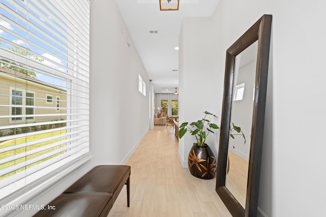 985 Rustic Mill Dr, Saint Augustine, FL 32092 - hallway featuring light wood-type flooring and recessed lighting