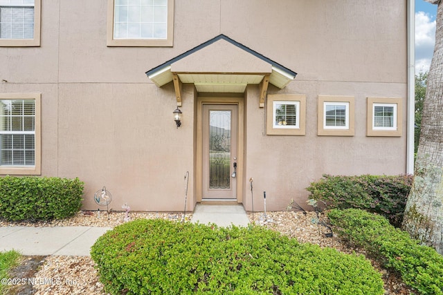 3905 Buckthorne Dr Unit D, Orange Park, FL 32065 - doorway to property featuring stucco siding