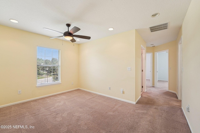 3905 Buckthorne Dr Unit D, Orange Park, FL 32065 - empty room with carpet, a ceiling fan, and recessed lighting