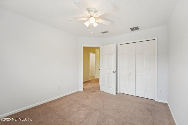 3905 Buckthorne Dr Unit D, Orange Park, FL 32065 - unfurnished bedroom featuring carpet flooring, a closet, and ceiling fan
