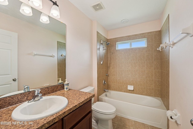 3905 Buckthorne Dr Unit D, Orange Park, FL 32065 - bathroom with vanity,  shower combination, and tile patterned flooring