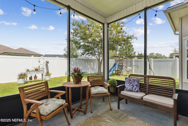 95212 Tanglewood Dr, Fernandina Beach, FL 32034 - sunroom / solarium with an outdoor hangout area