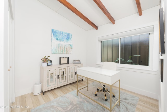 411 S St, Neptune Beach, FL 32266 - home office featuring light wood-style floors and baseboards