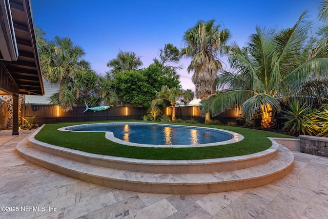 411 S St, Neptune Beach, FL 32266 - view of pool featuring a fenced backyard