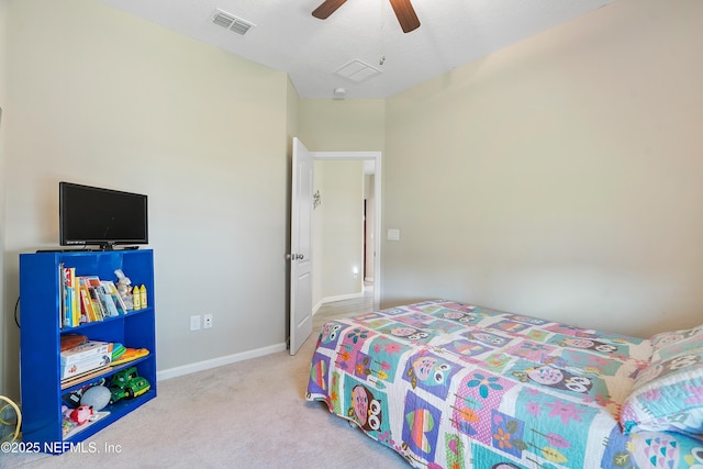 71 Ash Breeze Cv, Saint Augustine, FL 32095 - carpeted bedroom featuring ceiling fan and baseboards