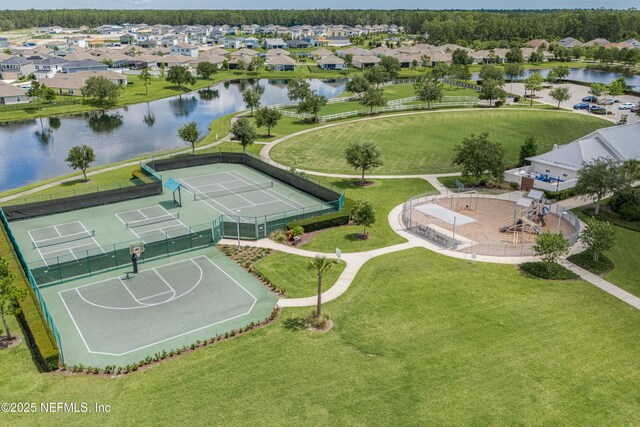 71 Ash Breeze Cv, Saint Augustine, FL 32095 - aerial perspective of suburban area featuring a large body of water
