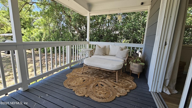 1319 Hickory St, Fernandina Beach, FL 32034 - deck with view of scattered trees