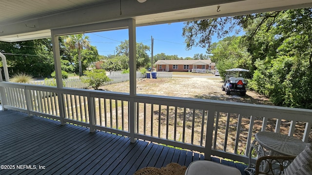 1319 Hickory St, Fernandina Beach, FL 32034 - view of wooden deck
