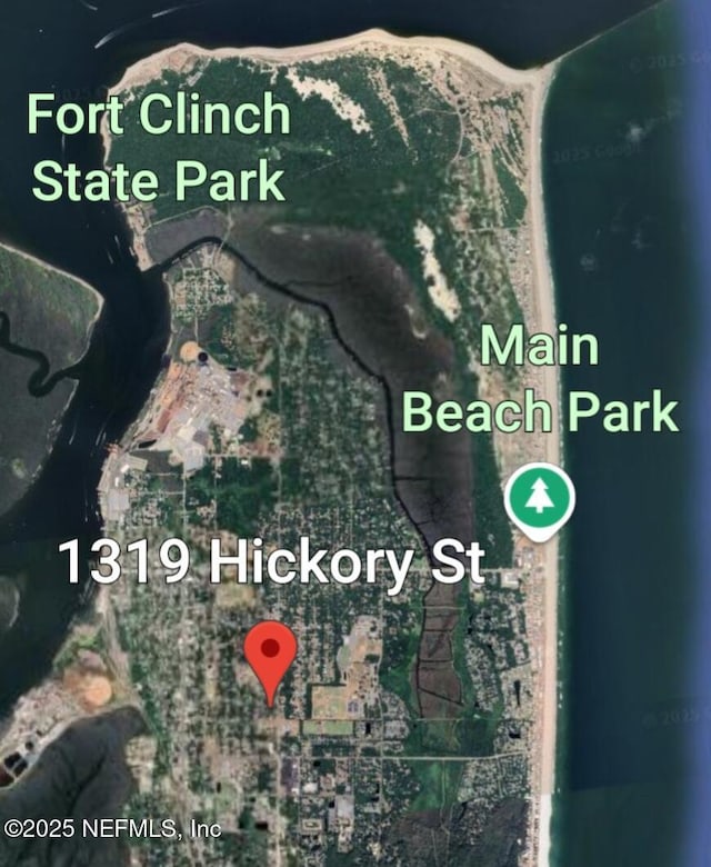 1319 Hickory St, Fernandina Beach, FL 32034 - aerial view of property's location