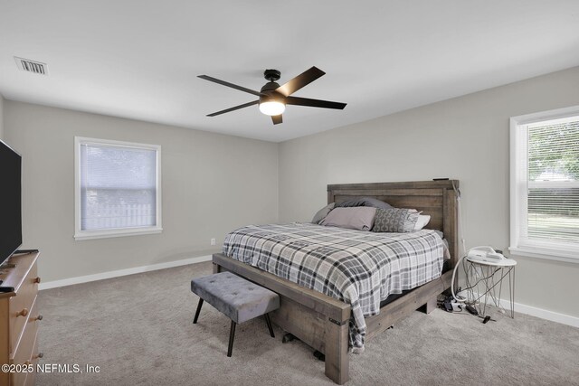 11707 Village Ln, Jacksonville, FL 32223 - bedroom with carpet and a ceiling fan