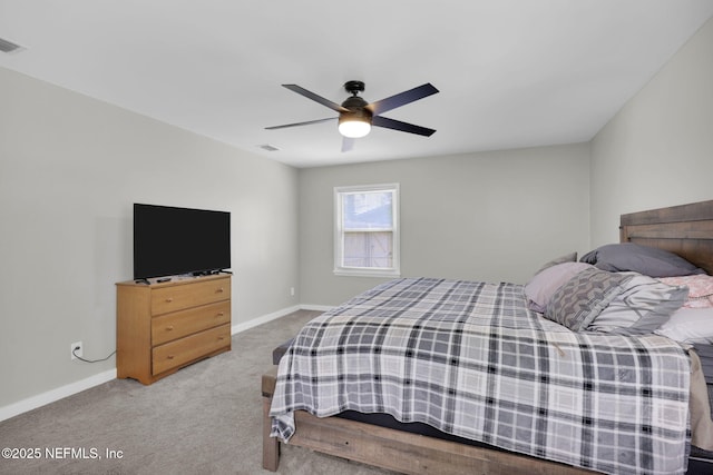 11707 Village Ln, Jacksonville, FL 32223 - carpeted bedroom featuring baseboards and a ceiling fan