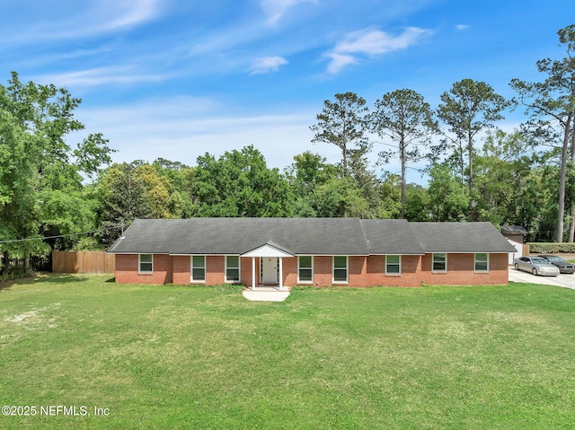11707 Village Ln, Jacksonville, FL 32223 - ranch-style home with brick siding and roof with shingles