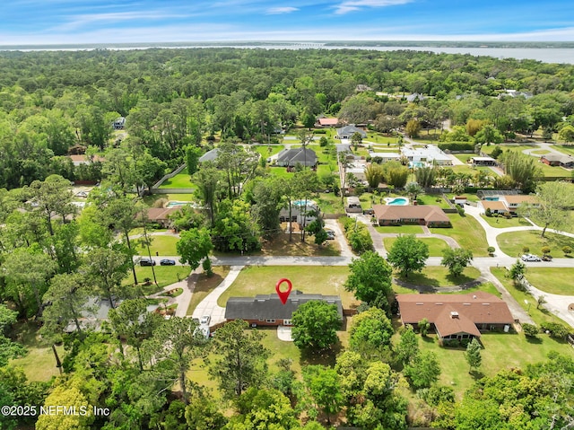 11707 Village Ln, Jacksonville, FL 32223 - bird's eye view of a forest and a nearby body of water