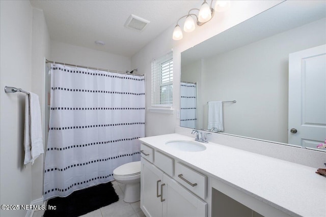 143 Dahlia Falls Dr, Saint Johns, FL 32259 - full bath with vanity, tile patterned floors, and a shower with shower curtain