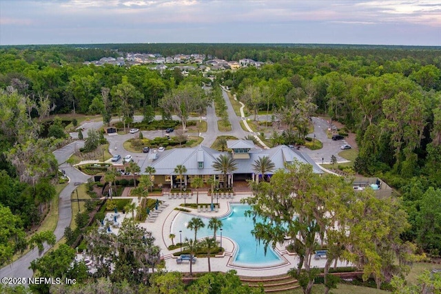143 Dahlia Falls Dr, Saint Johns, FL 32259 - aerial view of property's location with a forest and a pool