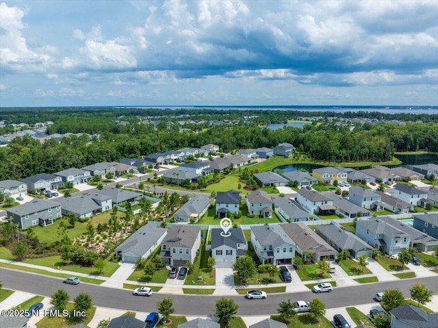 143 Dahlia Falls Dr, Saint Johns, FL 32259 - aerial perspective of suburban area with a large body of water
