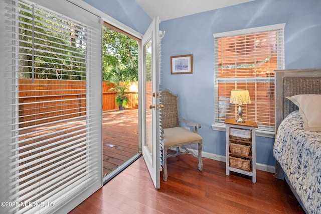 122 Twine St, Saint Augustine, FL 32084 - bedroom featuring wood finished floors, multiple windows, and access to outside