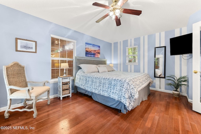 122 Twine St, Saint Augustine, FL 32084 - bedroom featuring wood finished floors and a ceiling fan