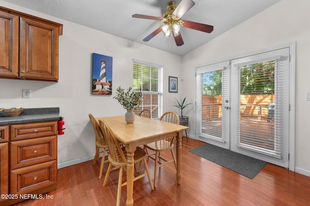 122 Twine St, Saint Augustine, FL 32084 - dining area with wood finished floors and a ceiling fan